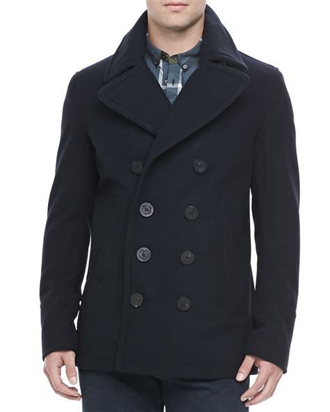 Navy Wool Peacoat 